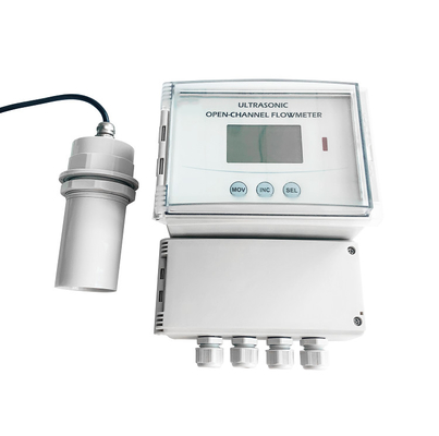 Parshall Flume Open Channel Ultrasonic Flow Meter with 24VDC Power Supply