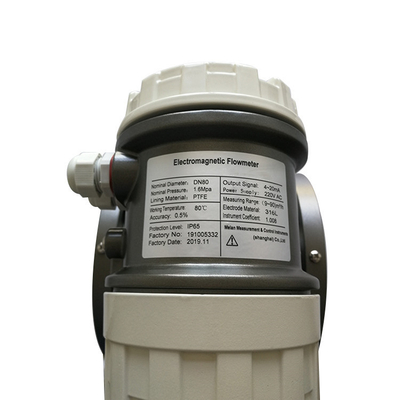 High Resistance Sewage  Electromagnetic Flow Meter Multi Language Integrated