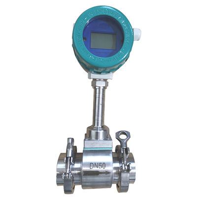 Tri-clamp Type Vortex Flow Meter with DN25 - DN300 Pipeline Diameter