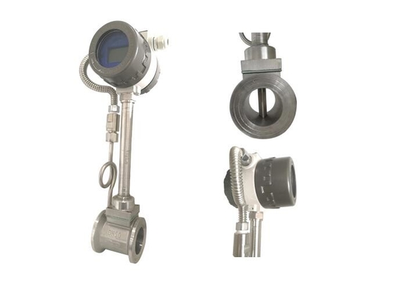 High Precision Vortex Gas Flow Meter DN50  Low Pressure Loss Pulse Output