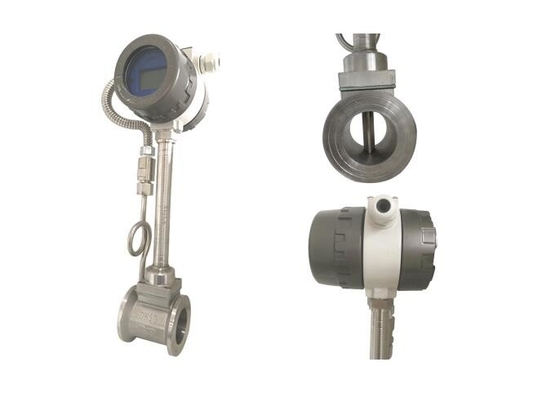 Professional Vortex Flow Meter / Flow Transmitter Vortex  Wide Range Ratio