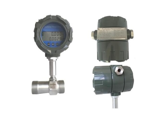 Chemical Industry Liquid Turbine Type Flow Meter Pulse Output DN25 Light Weight