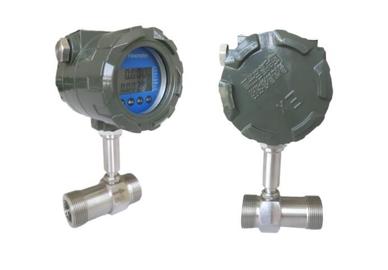 No Display Impeller Turbine Flow Meter 12VDC Power Supply Easy Usage