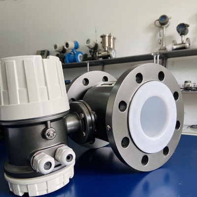 Flange Option Mag Flow Meter With Rubber PTFE Liner, AC/DC Options