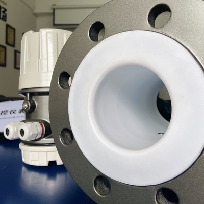 Flange Option Mag Flow Meter With Rubber PTFE Liner, AC/DC Options