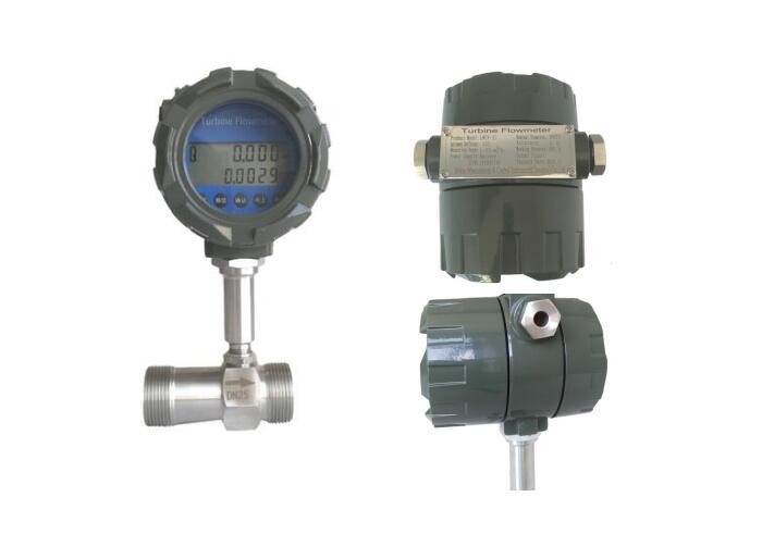 Chemical Industry Liquid Turbine Type Flow Meter Pulse Output DN25 Light Weight