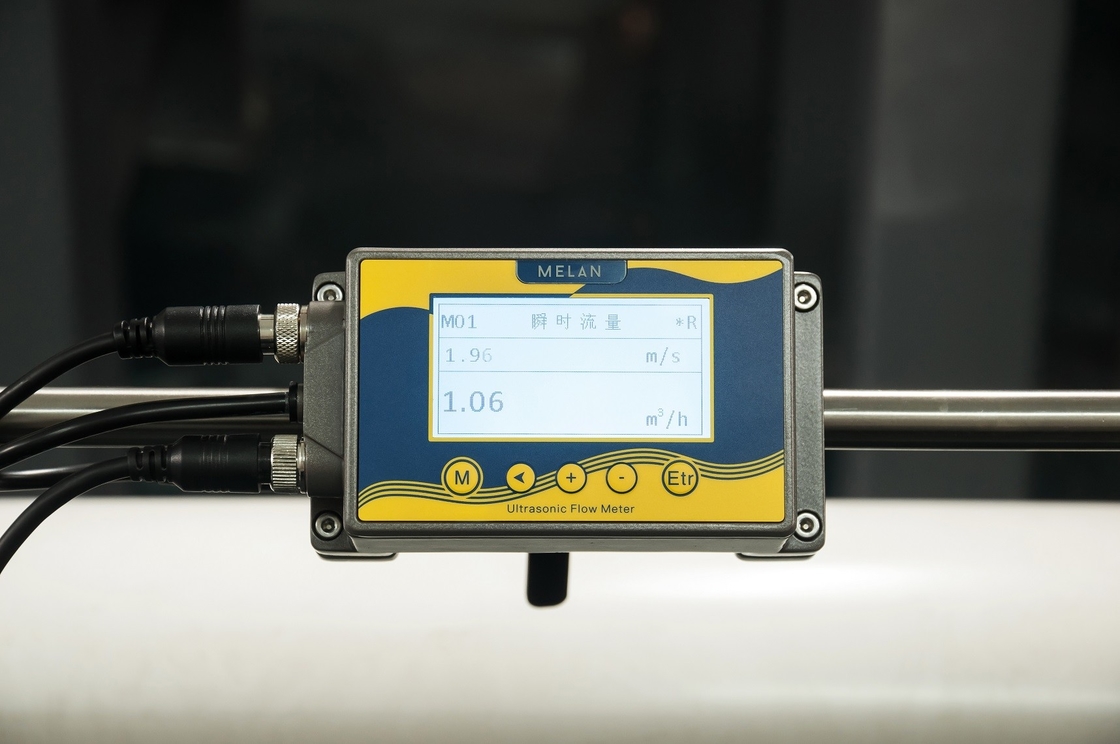 Cost-effective Small Pipes 15mm-40mm Ultrasonic Flowmeter / Flow Meters With 4-20mA And RS485 Output