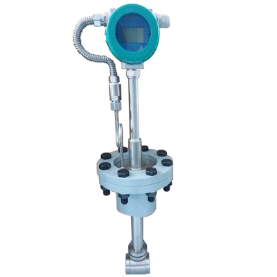 Insertion Type Vortex Type Flow Meter Temperature Pressure Compensation With Modbus RS485